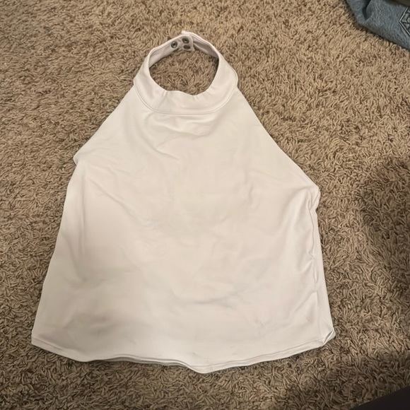 Alo Halter White Tank Top NWOT - Picture 1 of 2